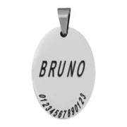 Custom Unisex Oval Pendant - Image 2