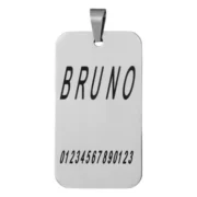 Custom Rectangular Military-Style Pendant (L) - Image 2