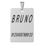 Custom Rectangular Military-Style Pendant (M) - Image 2