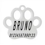 Custom Paw Print Cut-Out Pet ID Tag (L) - Image 2
