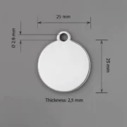 Custom Green Paw Print Pet ID Tag - Image 4