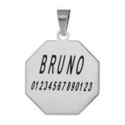 Custom Unisex Octagon Pendant - Image 2