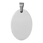 Custom Unisex Oval Pendant