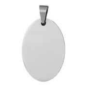 Custom Unisex Oval Pendant