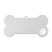 Custom Silver Bone Pet ID Tag (M)