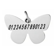 Custom Butterfly Pet ID Tag - Image 3