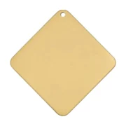 Custom Gold-Tone Square Pet ID Tag (M)