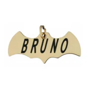 Custom Bat Gold-Tone Pet ID Tag - Image 2