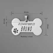 Bone Pet ID Tag (L) - Image 7