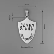 Medaglietta identificativa a scudo - immagine 7