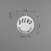 Custom Round Pendant for Men & Women - Image 3