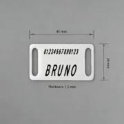 Custom Rectangular Pet ID Tag (Style 2) - Image 3