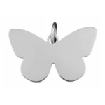 Custom Butterfly Pet ID Tag