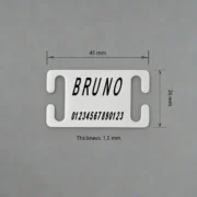 Custom Rectangular Pet ID Tag (Style 1) - Image 3