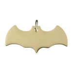 Custom Bat Gold-Tone Pet ID Tag
