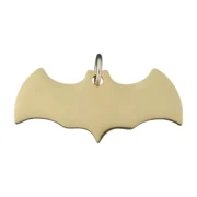 Custom Bat Gold-Tone Pet ID Tag