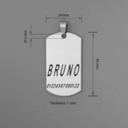 Custom Rectangular Dog ID Tag (S) - Image 4