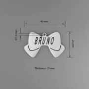 Custom Bow Tie Pet ID Tag - Image 5
