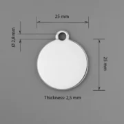 Medaglietta per animali con impronta arancione - immagine 8